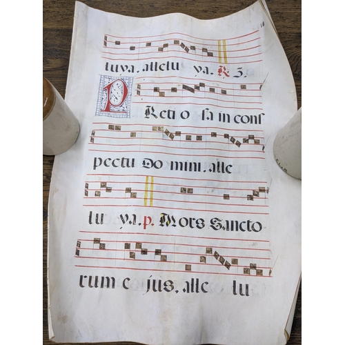 46 - A collection of musical sheets on pigskin 81cm h Location: SL
If there is no condition report shown,... 