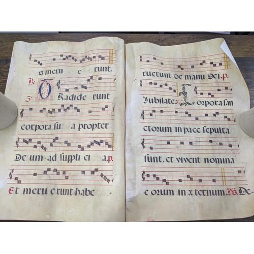 46 - A collection of musical sheets on pigskin 81cm h Location: SL
If there is no condition report shown,... 