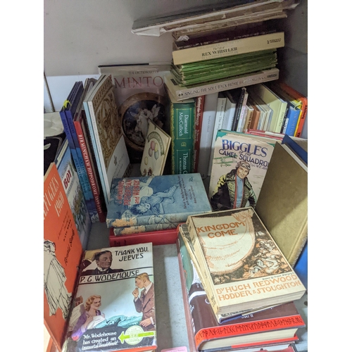 478 - A quantity of vintage books and magazines to include children's books, some signed, including two by... 