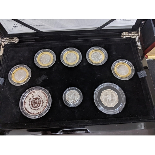 480 - A collection of commemorative silver proof coins and others to include a 2016 UK silver proof commem... 