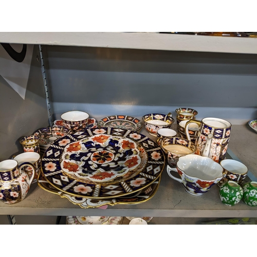 62 - Ceramics to include a Royal Crown Derby part tea set along with The Foley China plate, cup and sauce... 