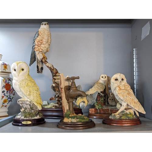 7 - Five models of birds to include examples from Country Artists, The Russell Willis Collection, The Ju... 