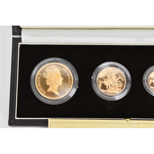 13 - United Kingdom Elizabeth II (1952-2022), 1985 Gold Proof Four-Coin Set, comprising of Five Pounds/Fi... 