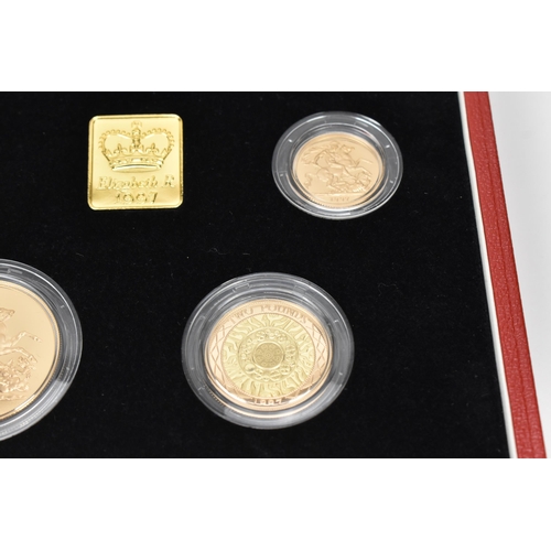 17 - United Kingdom - Elizabeth II (1952-2022), 1997 UK Gold Proof Four-Coin Set, comprising of Five Poun... 