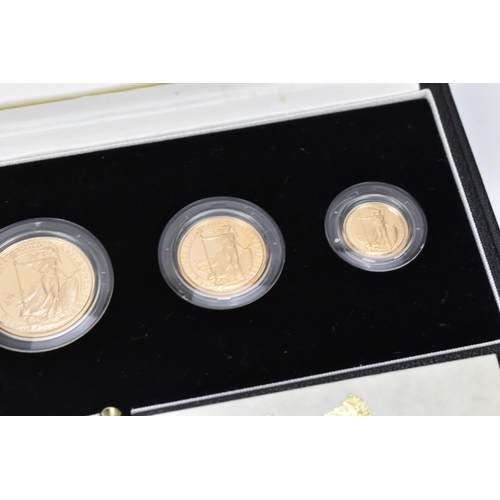 19 - United Kingdom - Elizabeth II (1952-2022), 1988 Britannia Gold Proof Four-Coin Set, comprising of £1... 