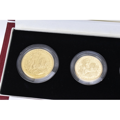 21 - United Kingdom - Elizabeth II (1952-2022), 1997 Britannia Gold Proof Four-Coin Set, comprising of £1... 