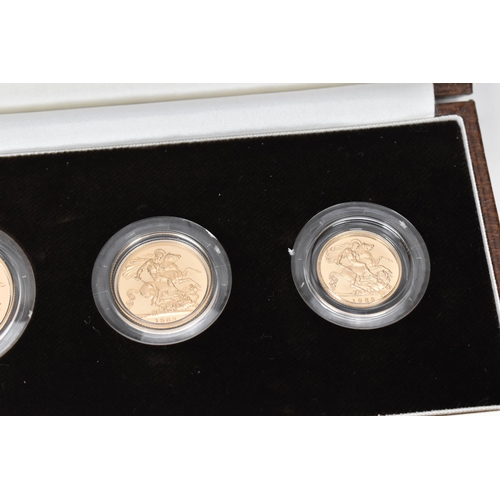 22 - United Kingdom - Elizabeth II (1952-2022), 1983 Gold Proof Three-Coin Set, comprising of Double Sove... 