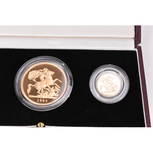 23 - United Kingdom - Elizabeth II (1952-2022), 1984 Gold Proof Three-Coin Set, comprising of Five Pounds... 