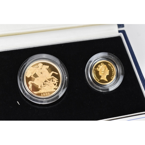 26 - United Kingdom-Elizabeth II (1952-2022), 1988 Gold Proof Three-Coin Set, comprising of Double Sovere... 