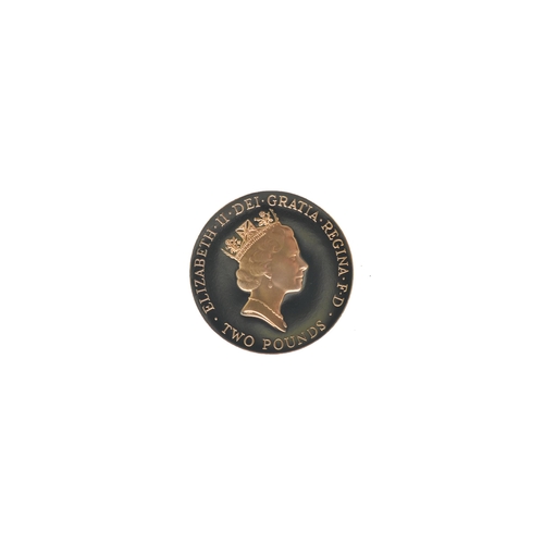 30 - United Kingdom - Elizabeth II (1952-2022), 1996 Gold Proof Two Pounds, A Celebration of Football, to... 