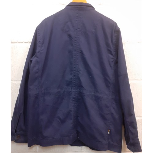 98 - Timberland-A gents navy heavy Cordura blend cotton jacket, having a 4 button front pockets, size XL ... 