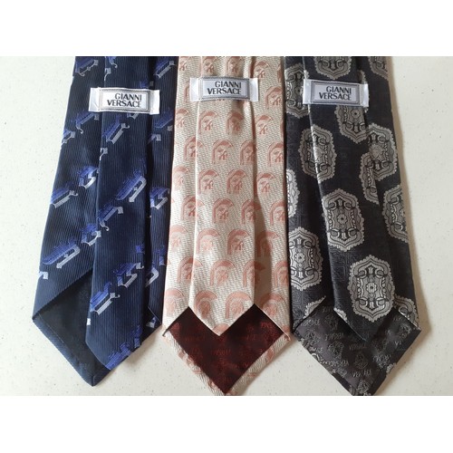 107 - Gianni Versace-Three silk ties. Location:R2.4