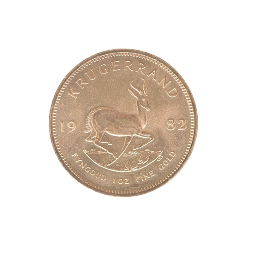 10 - South Africa - Republic (1961-), 1982 Krugerrand, 1oz Fine Gold,