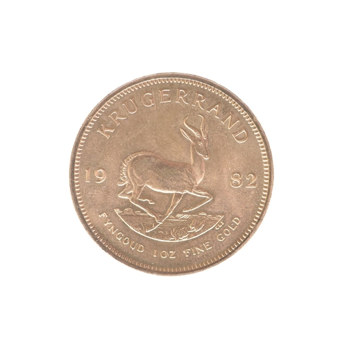 12 - South Africa - Republic (1961-), 1982 Krugerrand, 1oz Fine Gold,