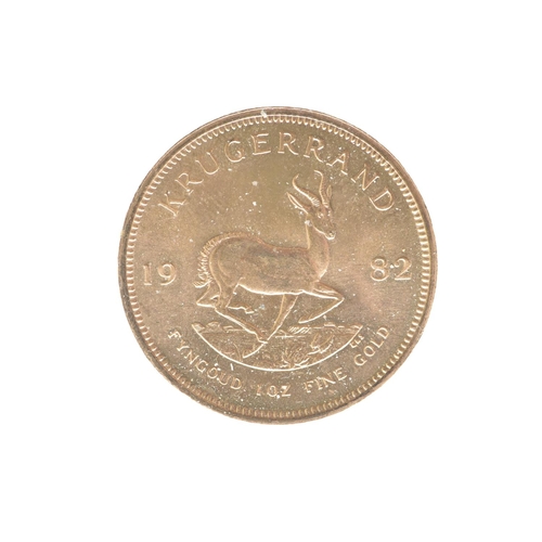 13 - South Africa - Republic (1961-), 1982 Krugerrand, 1oz Fine Gold,