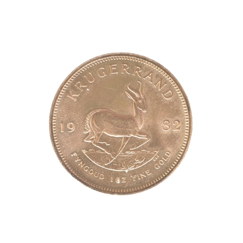 17 - South Africa - Republic (1961-), 1982 Krugerrand, 1oz Fine Gold,