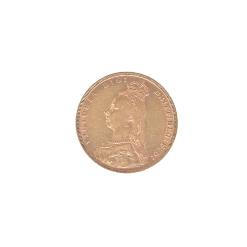 47 - United Kingdom - Victoria (1837-1901), 1892 Gold Sovereign, 'Jubilee Head', London Mint