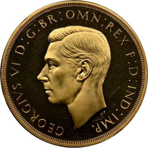 36 - United Kingdom - George VI (1937-1952), 1937 Gold Proof Five Sovereigns / Five Pounds, NGC Graded: P... 