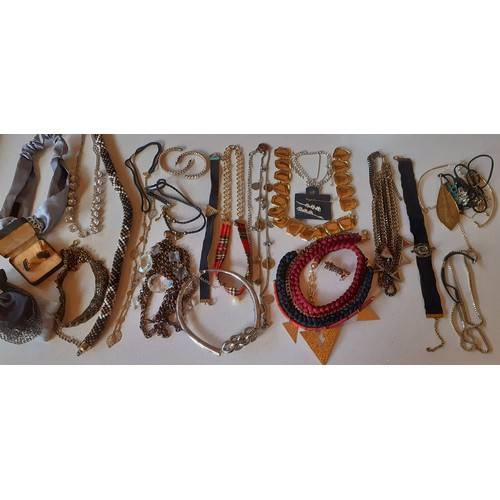 234 - A quantity of costume jewellery to include over-sized earrings, silver and turquoise earrings, costu... 