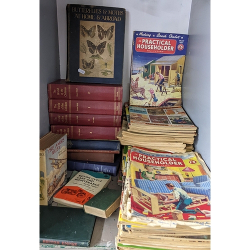 534 - Books and magazines to include Butterflies & Moths at home and abroad by H. Rowland Brown and a coll... 