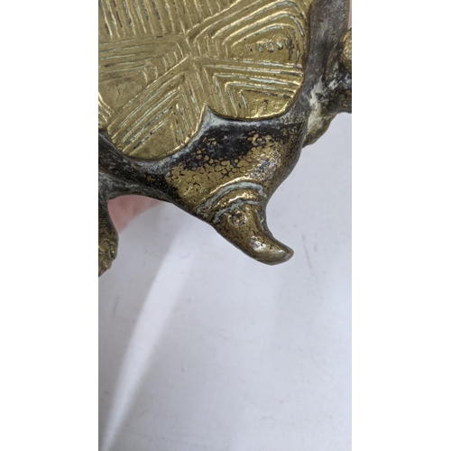 550 - An early 20th century Bergman style gilt metal of a tortoise
Location: A2B
If there is no condition ... 