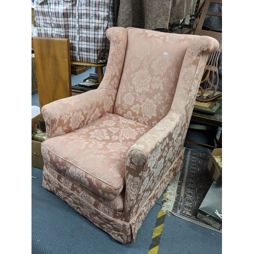 296 - An early 20th century pink upholstered armchair, Location: LAB
If there is no condition report shown... 