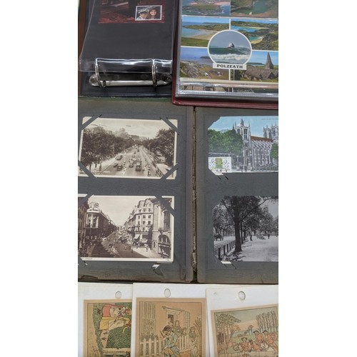 623 - A quantity of postcards, mainly from the USA and Canada, and others, along with a group of postcard ... 