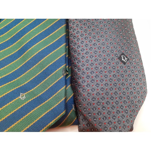 25 - Christian Dior-Eight 1980's/90's 'Monsieur' gents silk ties in branded boxes. Location: R2.1
Conditi... 