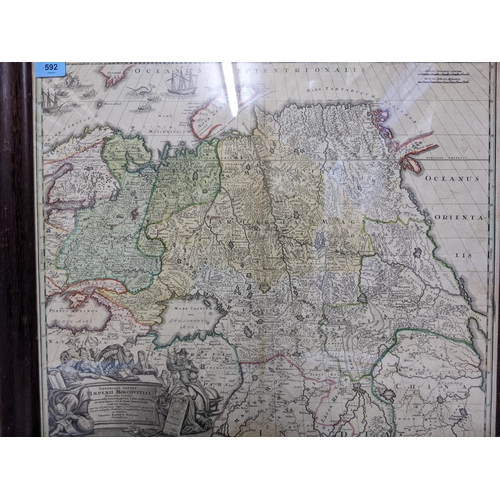 392 - Joham Baptist Homann - map of Imperial Russia, circa 18th century Generalis Totuis Imperii Moscoviti... 