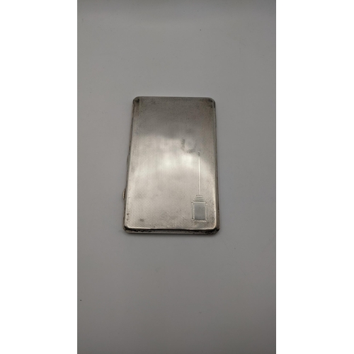 123 - A Joseph Gloster silver engine turned cigarette case, 14cm l x 8.5cm w, 207.1g, Location: CAB
If the... 