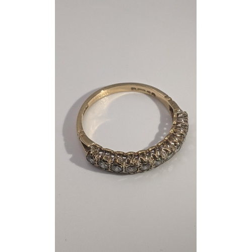 150 - A 9ct gold and paste stone ring size O 1/2 Location: RING
If there is no condition report shown, ple... 