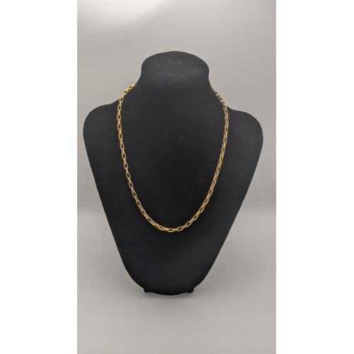 222 - A 9ct gold box link necklace 8.7g
Location:CAB6
If there is no condition report shown, please reques... 