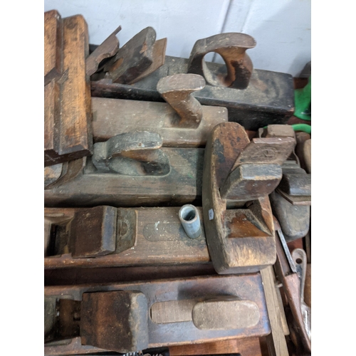 282 - A selection of wood working planes and other woodworking tools of various sizes.
Location:ROS
If the... 