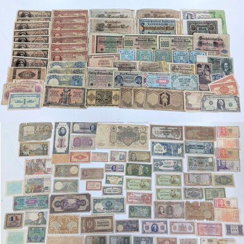 112 - World Banknotes - A very large collection of early - late 20th Century Banknotes to include, George ... 