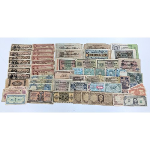 112 - World Banknotes - A very large collection of early - late 20th Century Banknotes to include, George ... 