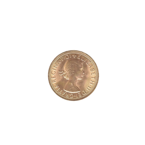 101 - United Kingdom - Elizabeth II (1952-2022), 1965 Gold Sovereign, featuring Mary Gillicks iconic desig... 