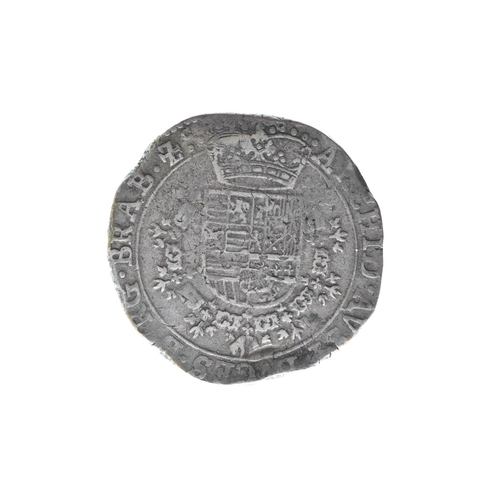 77 - Spanish Netherlands - Duchy of Brabant, Albert and Isabella (1598-1621), 1 Patagon ND(1612-1621), Cr... 