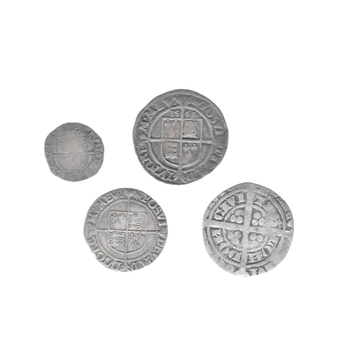 78 - English Hammered Coinage - Elizabeth I (1558-1603), Sixpence 1569, with Rose, Groat ND(1560-1561) mm... 