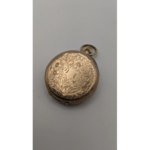 245 - A 9ct gold early 20th century open face keyless pocket watch, total weight 30.2g
Location:CAB1
If th... 