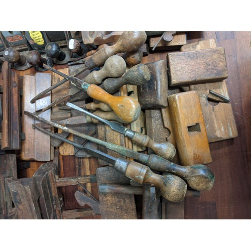 285 - A large collection of woodworking planes also including flathead screwdrivers
Location:A4M
If there ... 