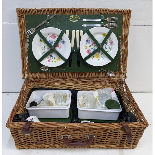 447 - An Optima picnic set within a wicker basket with a mixture of glass and plastic ware
Location:A4M
If... 