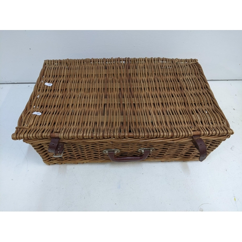 447 - An Optima picnic set within a wicker basket with a mixture of glass and plastic ware
Location:A4M
If... 