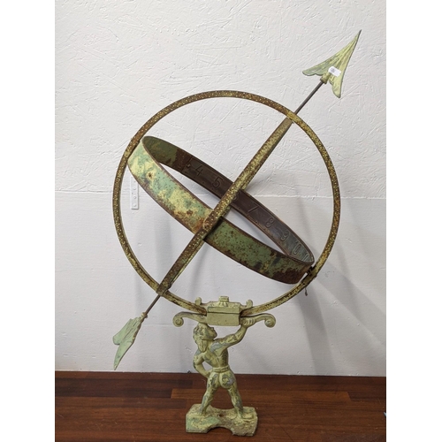 467 - A hemisphere armillary sphere supported by Atlas garden ornament, 78.5cm h x 52cm w
Location:RAB
If ... 