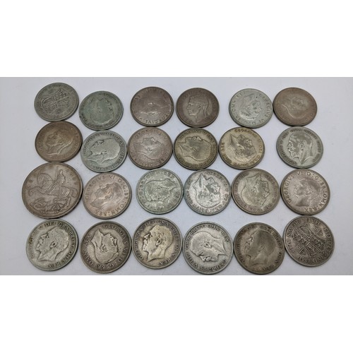 71 - Mixed Silver Coinage - Pre 1947 Halfcrowns to in clude George V and George VI in various conditions,... 