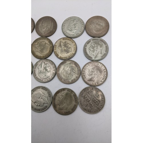 71 - Mixed Silver Coinage - Pre 1947 Halfcrowns to in clude George V and George VI in various conditions,... 