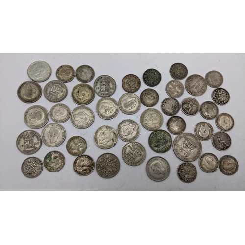 74 - Mixed Silver Coinage - Victorian and later British silver to include, Pre 1920 Shilling, Sixpence an... 