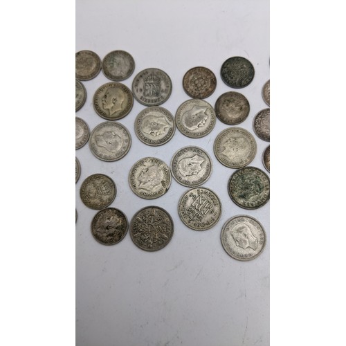 74 - Mixed Silver Coinage - Victorian and later British silver to include, Pre 1920 Shilling, Sixpence an... 