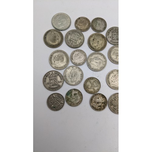 74 - Mixed Silver Coinage - Victorian and later British silver to include, Pre 1920 Shilling, Sixpence an... 