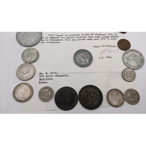 87 - Mixed Coins of Interest - to include, 1930 2.5 Gulden, and other Netherlands examples, 1968 Mexico 2... 