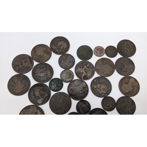 89 - Victorian Copper Coinage - to include 1854, 1855 Pennies, 1853, 1854, 1858 Halfpennies, Halffarthing... 